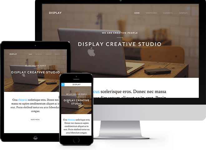 Display: Free HTML5 Template using Bootstrap