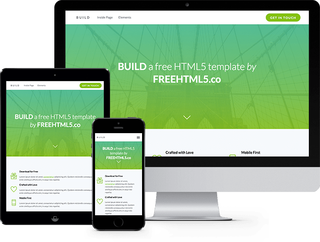 Build: Free HTML5 Bootstrap Template