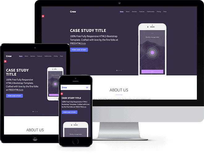 Crew: Free HTML5 Bootstrap Template