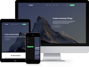 Voltage: Free HTML5 Bootstrap Template
