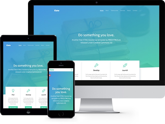 Elate: Free HTML5 Bootstrap Template