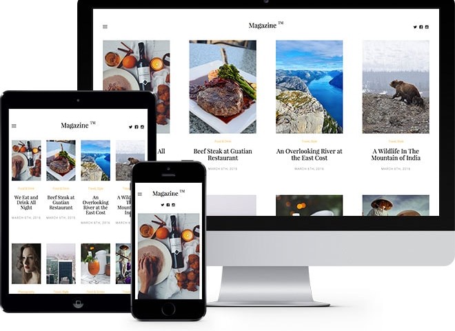 Magazine Free HTML5 Bootstrap Template