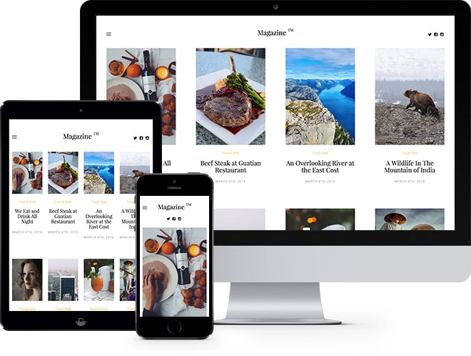 Magazine: Free HTML5 Bootstrap Template