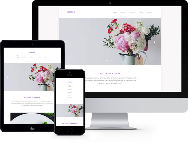 Narrow: Free Website Template Using Bootstrap