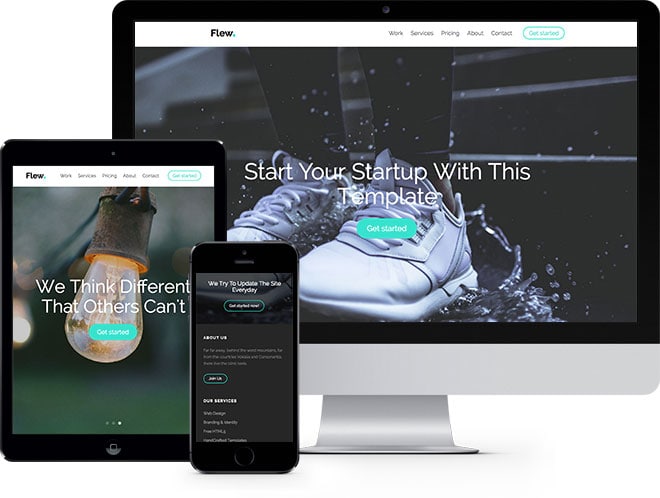 Flew: Free HTML5 Bootstrap Template