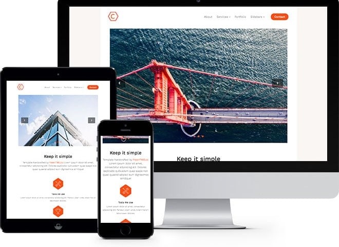 Cache Free HTML5 Bootstrap Template