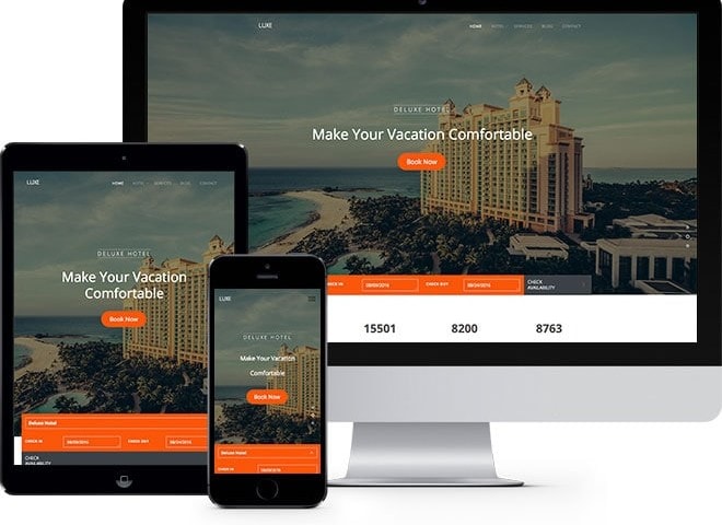 Luxe Free HTML5 Bootstrap Template for Hotel Website