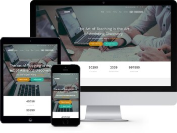 Lean Free Website Template Using Bootstrap