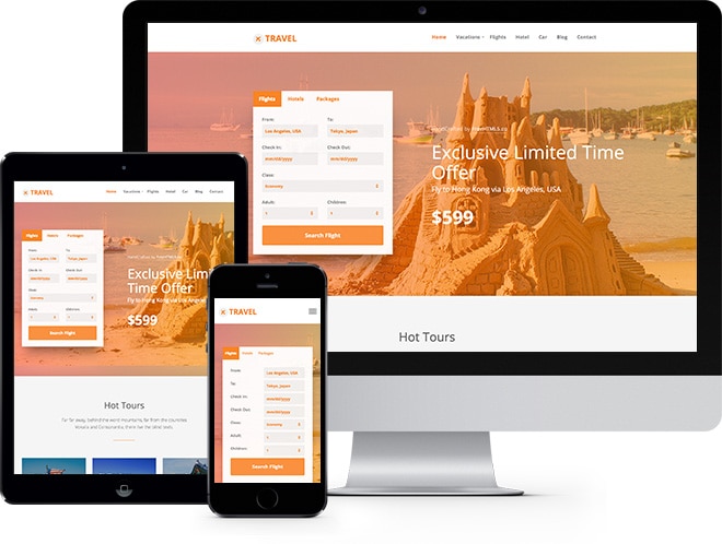 Travel: Free HTML5 Bootstrap Template for Travel Agency