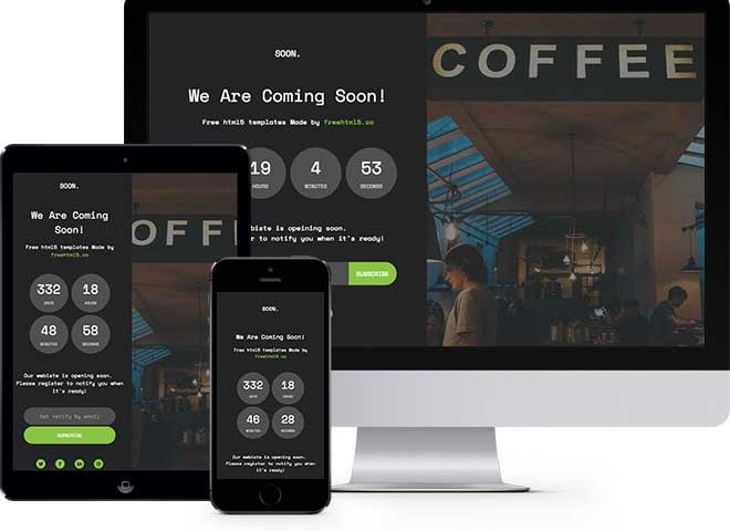 Coming Soon Free HTML5 Template