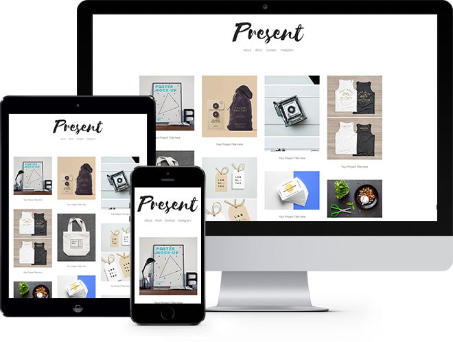 Present: Free Website Template Using Bootstrap for Portfolio