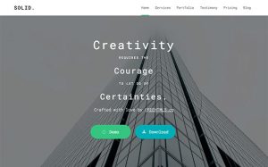 Solid One Page Free HTML5 Bootstrap Template