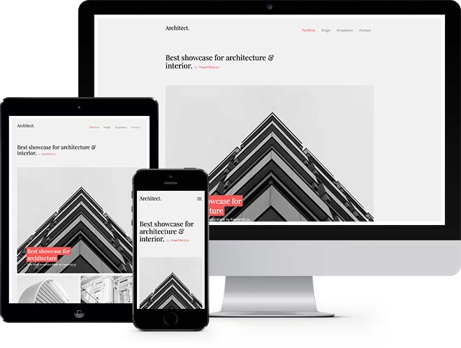 Architect: Free HTML5 Bootstrap Template for Architects and Portfolio Websites