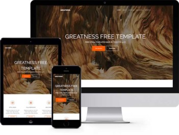 Greatness is a free bootstrap template for multi purpose websites