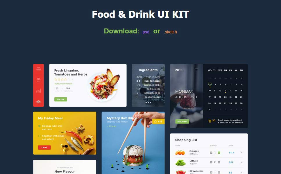 30 Finest Free UI Kit 2017