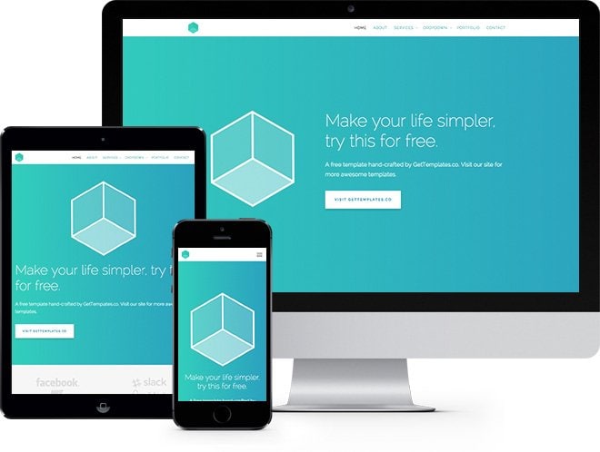 Cube: Free HTML5 Bootstrap Website Template