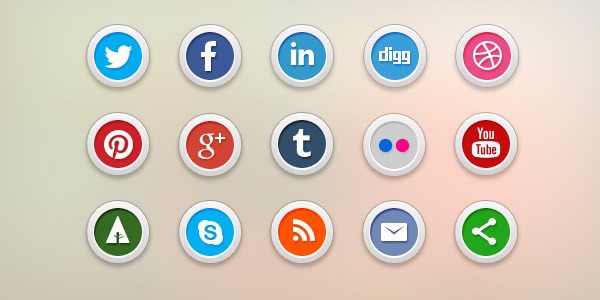 15 Social Media Icons