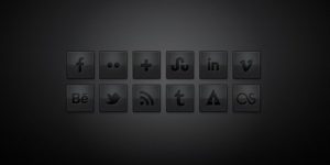 Free Dark Social Media Icons