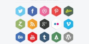Polygon Social Media Icons