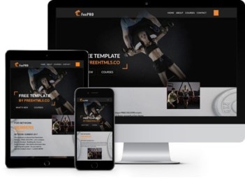 fox - Free one page gyms & fitness bootstrap4 Template