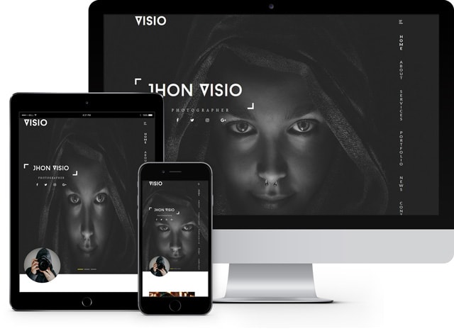 Visio: Responsive HTML5 Template for Photographers
