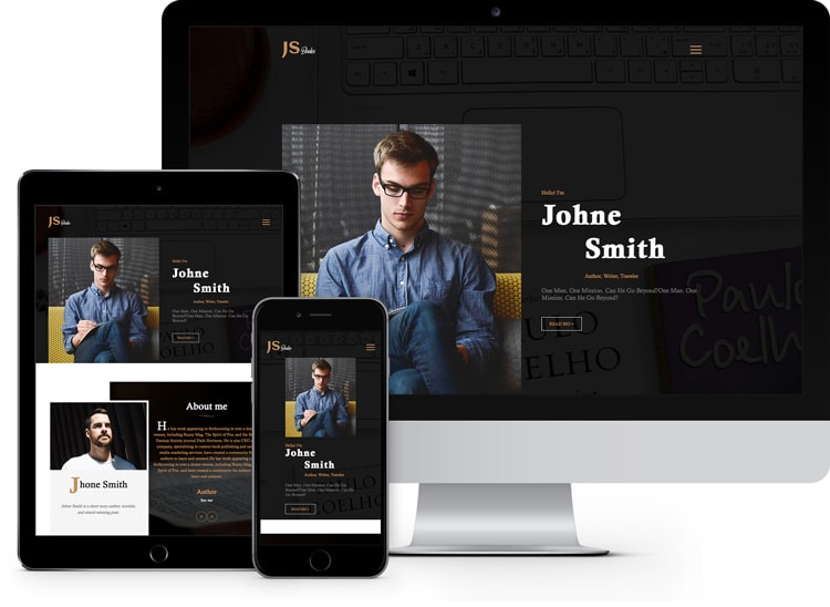 Author: Free HTML5 Website Template for Book Authors