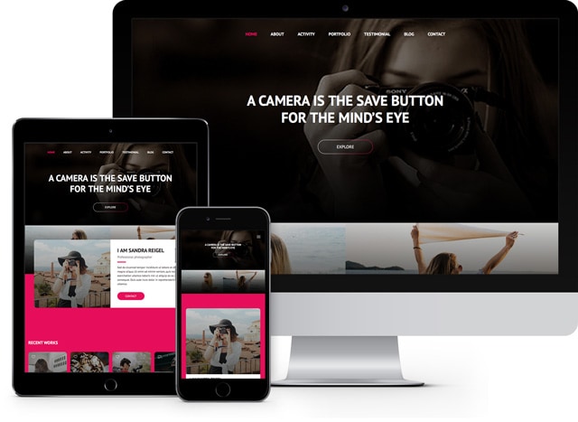 girly free html5 bootstrap template
