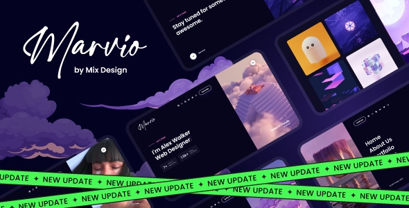 Marvio - Coming Soon & Portfolio Template by mix_design